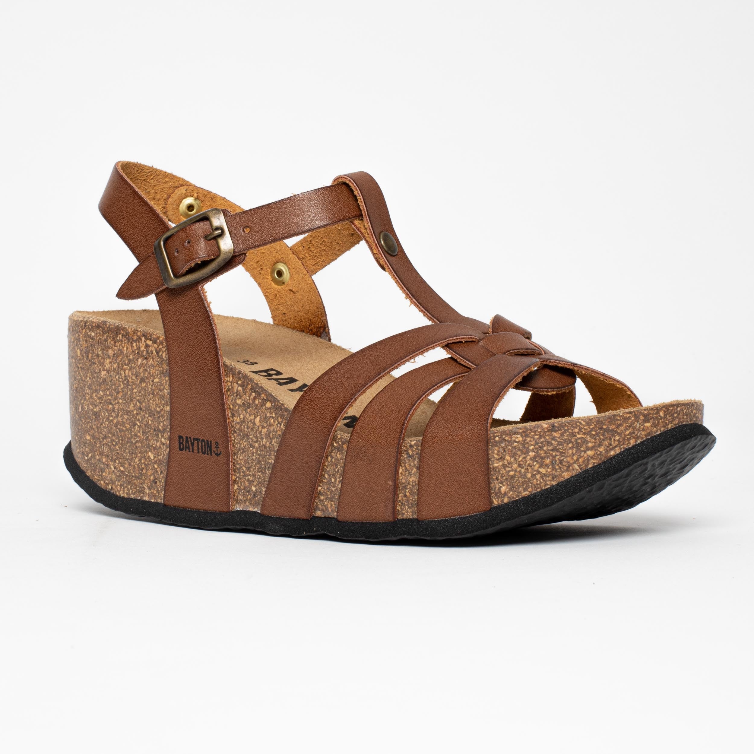 Lanzarote Camel Wedge and Semi-Wedge Sandals