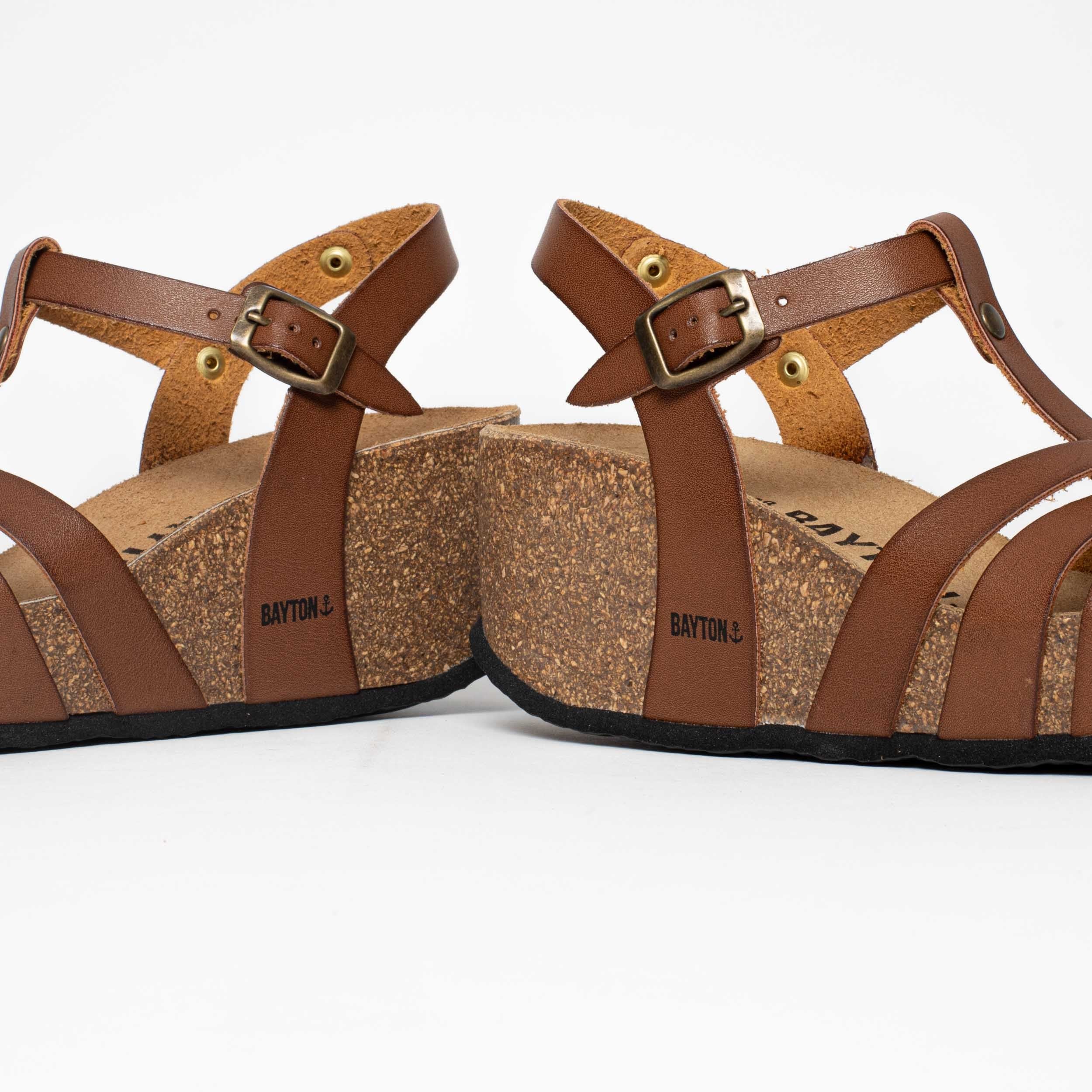 Lanzarote Camel Wedge and Semi-Wedge Sandals