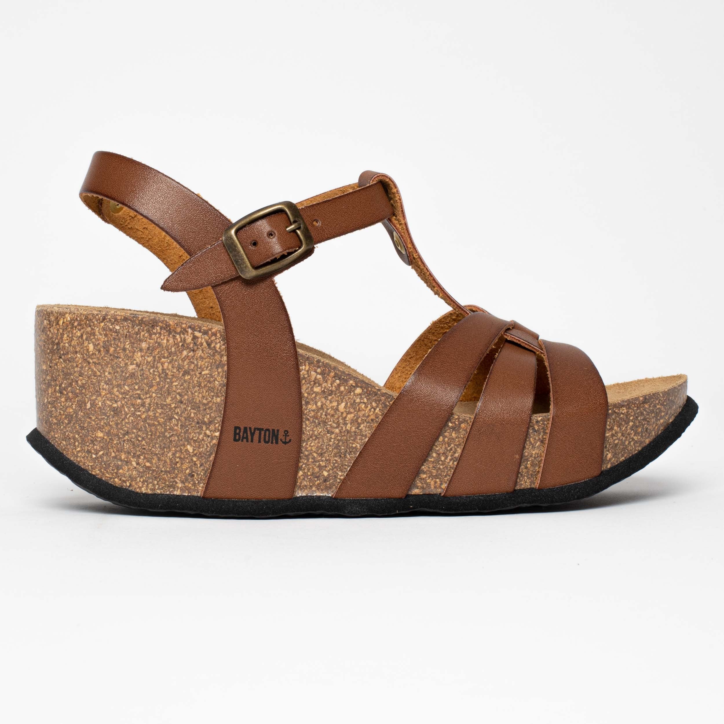 Lanzarote Camel Wedge and Semi-Wedge Sandals