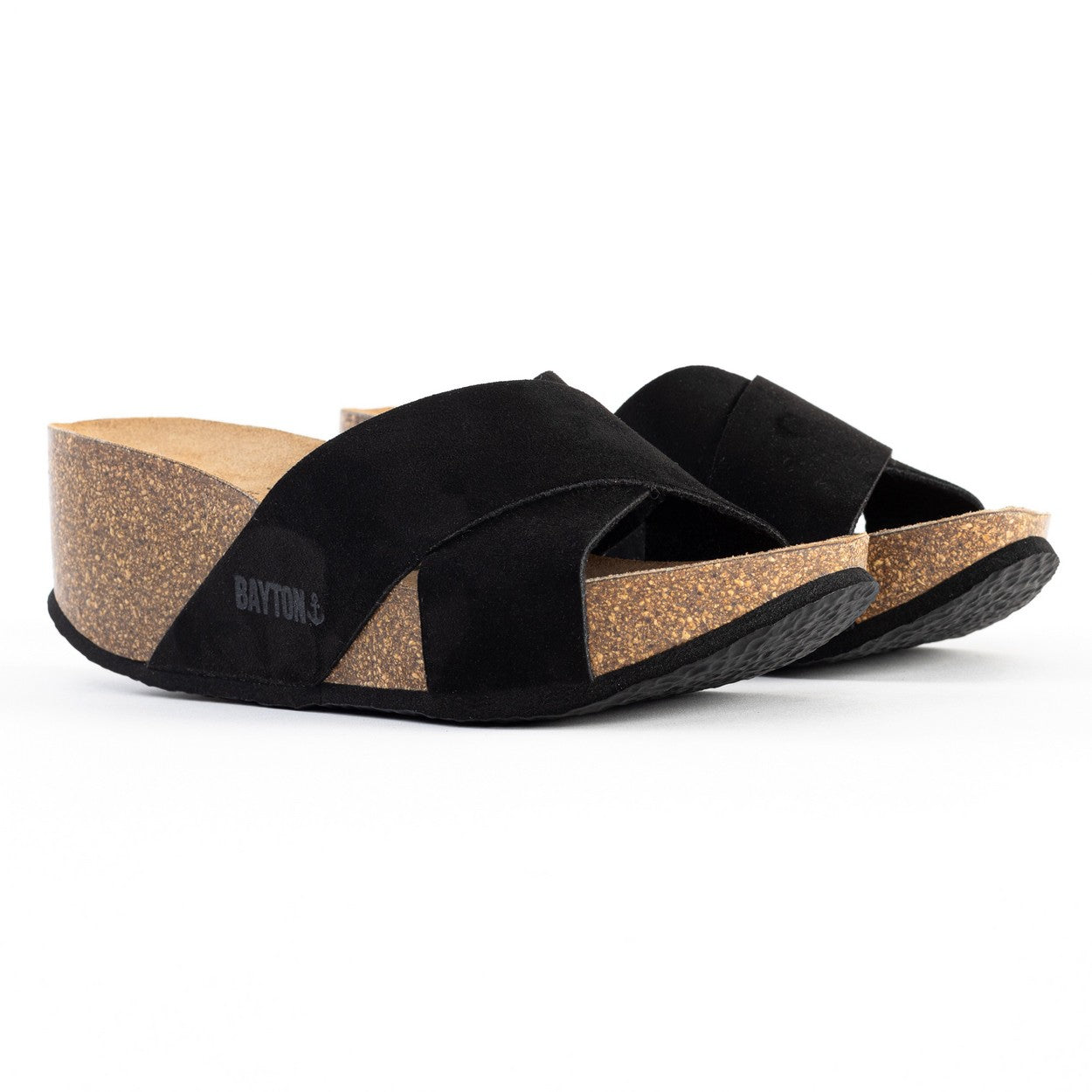 Liverpool Black Wedge and Semi-Wedge Sandals