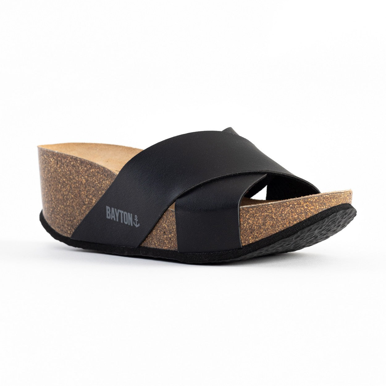 Liverpool Black Wedge and Semi-Wedge Sandals