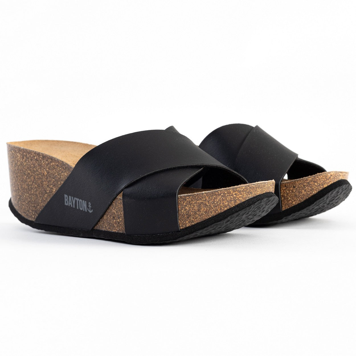 Sandalias Liverpool Cuña Y Semicuña Negro