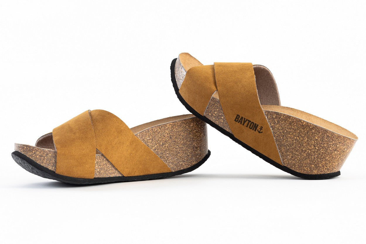 Liverpool Tan Wedge and Semi-Wedge Sandals