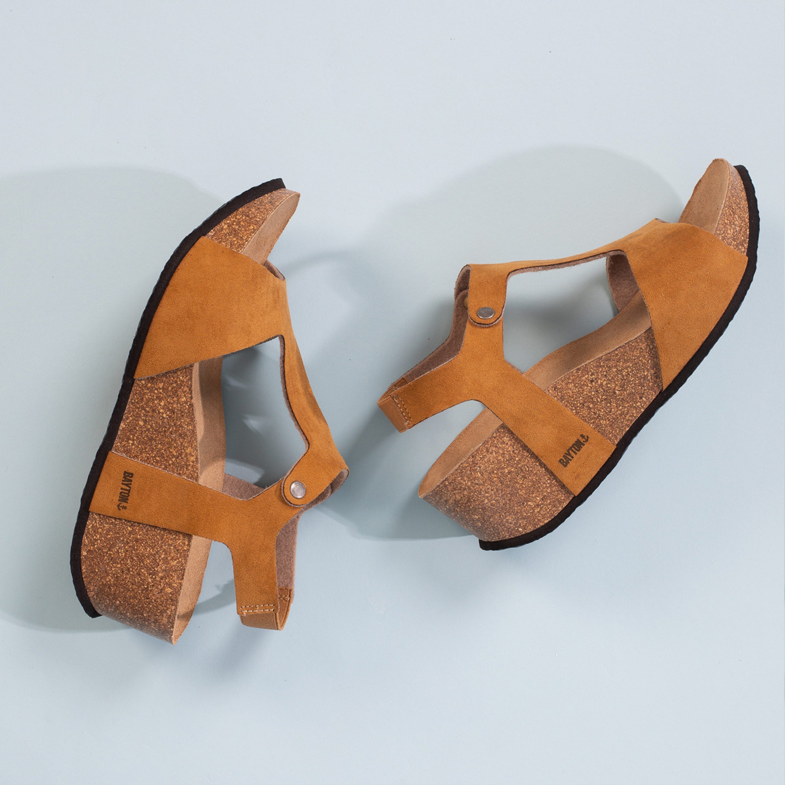 Madrida Tan Wedge and Semi-Wedge Sandals