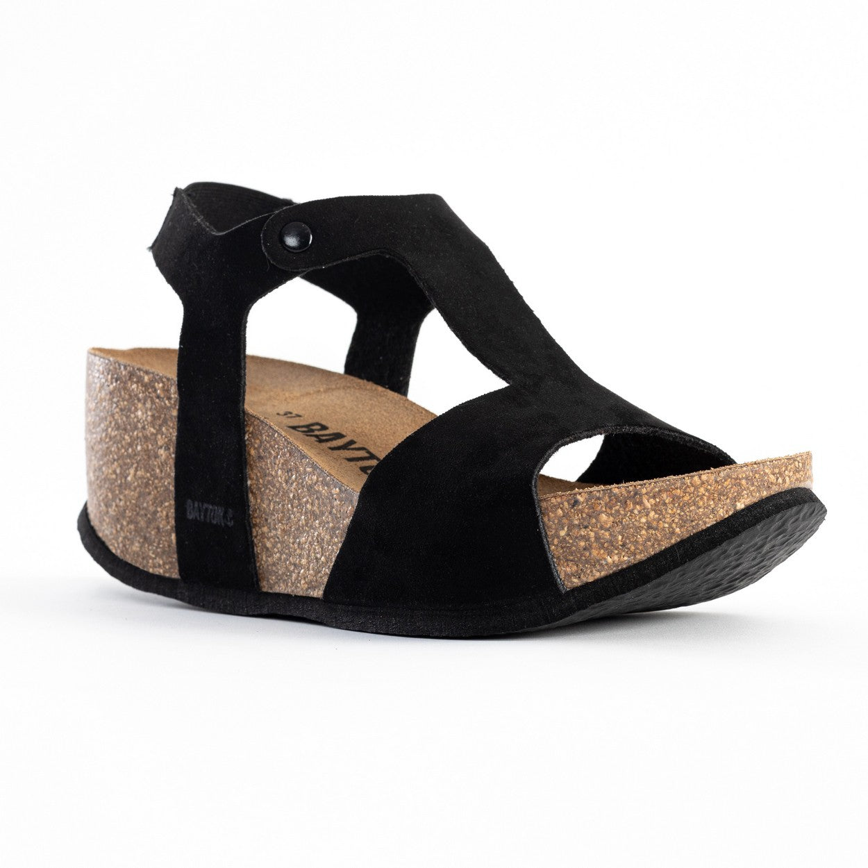 Madrida Black Wedge and Semi-Wedge Sandals