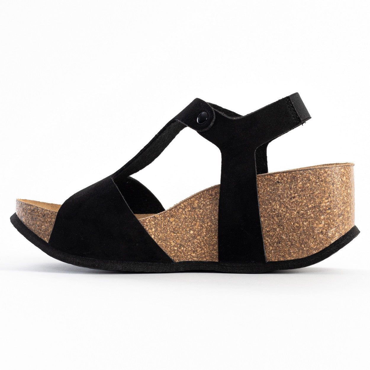 Madrida Black Wedge and Semi-Wedge Sandals