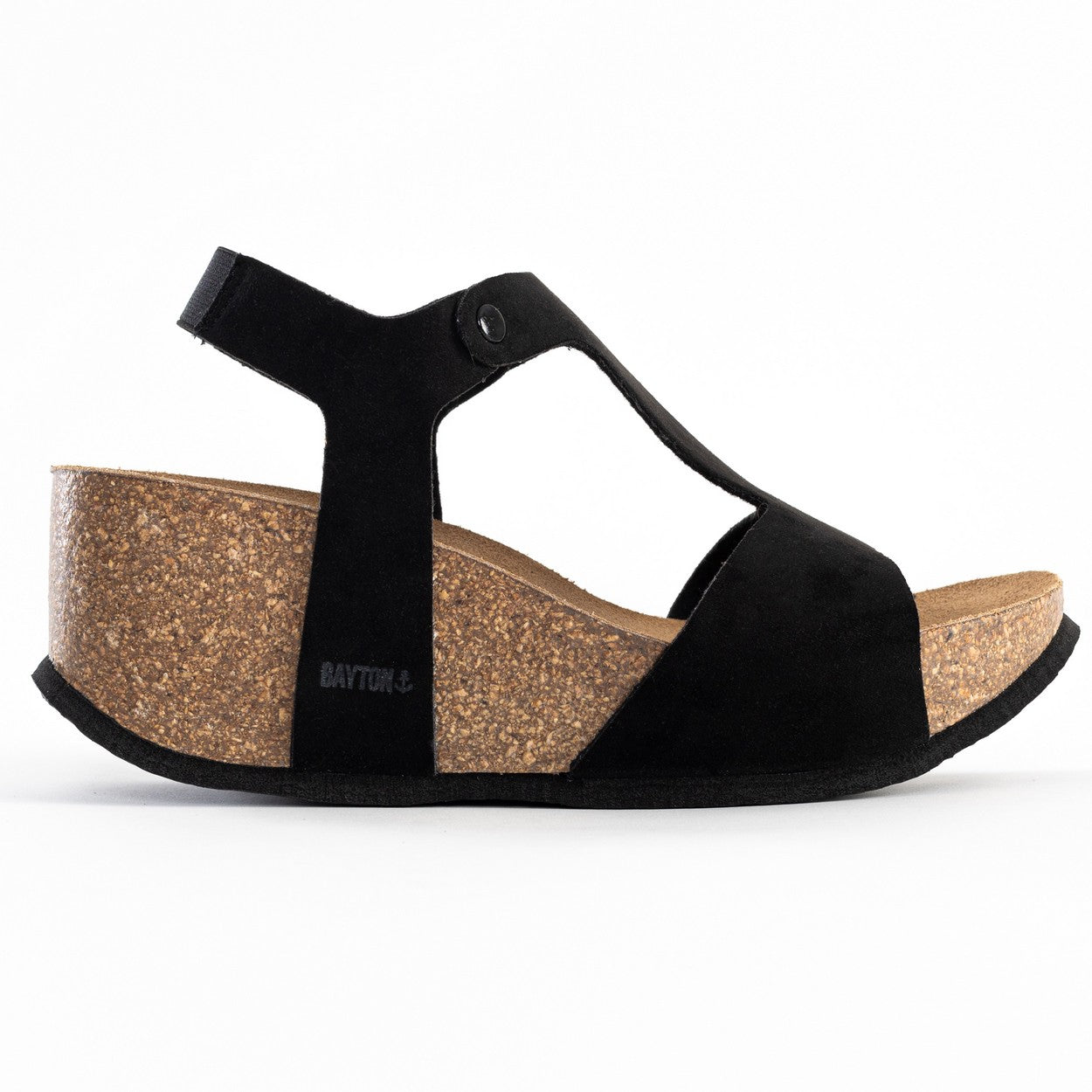 Madrida Black Wedge and Semi-Wedge Sandals