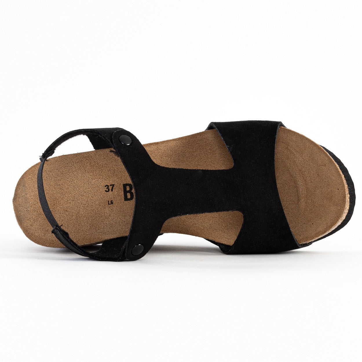 Madrida Black Wedge and Semi-Wedge Sandals