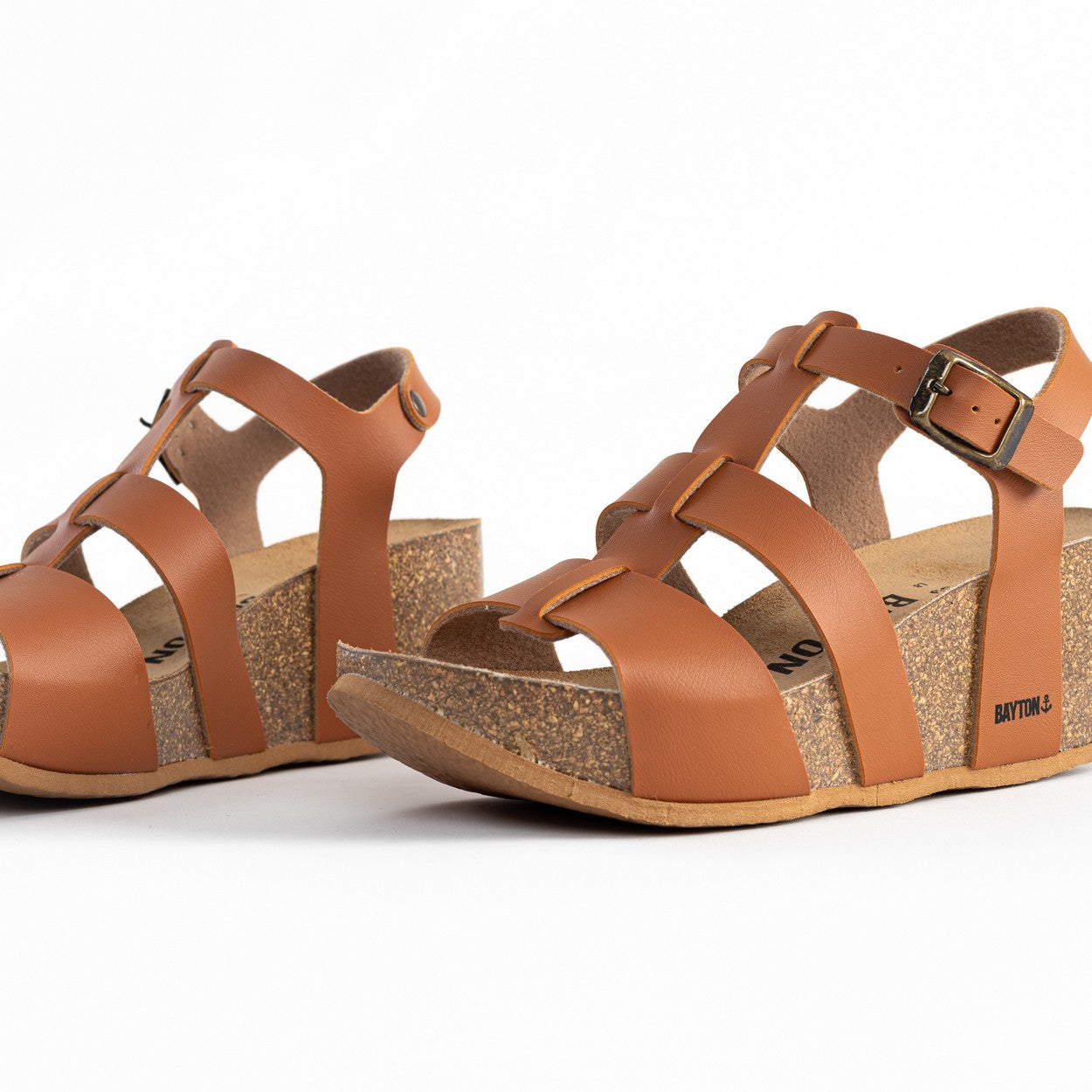 Mallorca Camel Wedge and Semi-Wedge Sandals