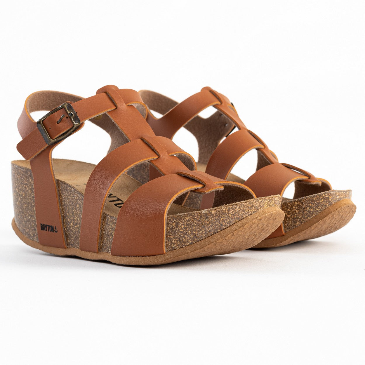 Mallorca Camel Wedge and Semi-Wedge Sandals