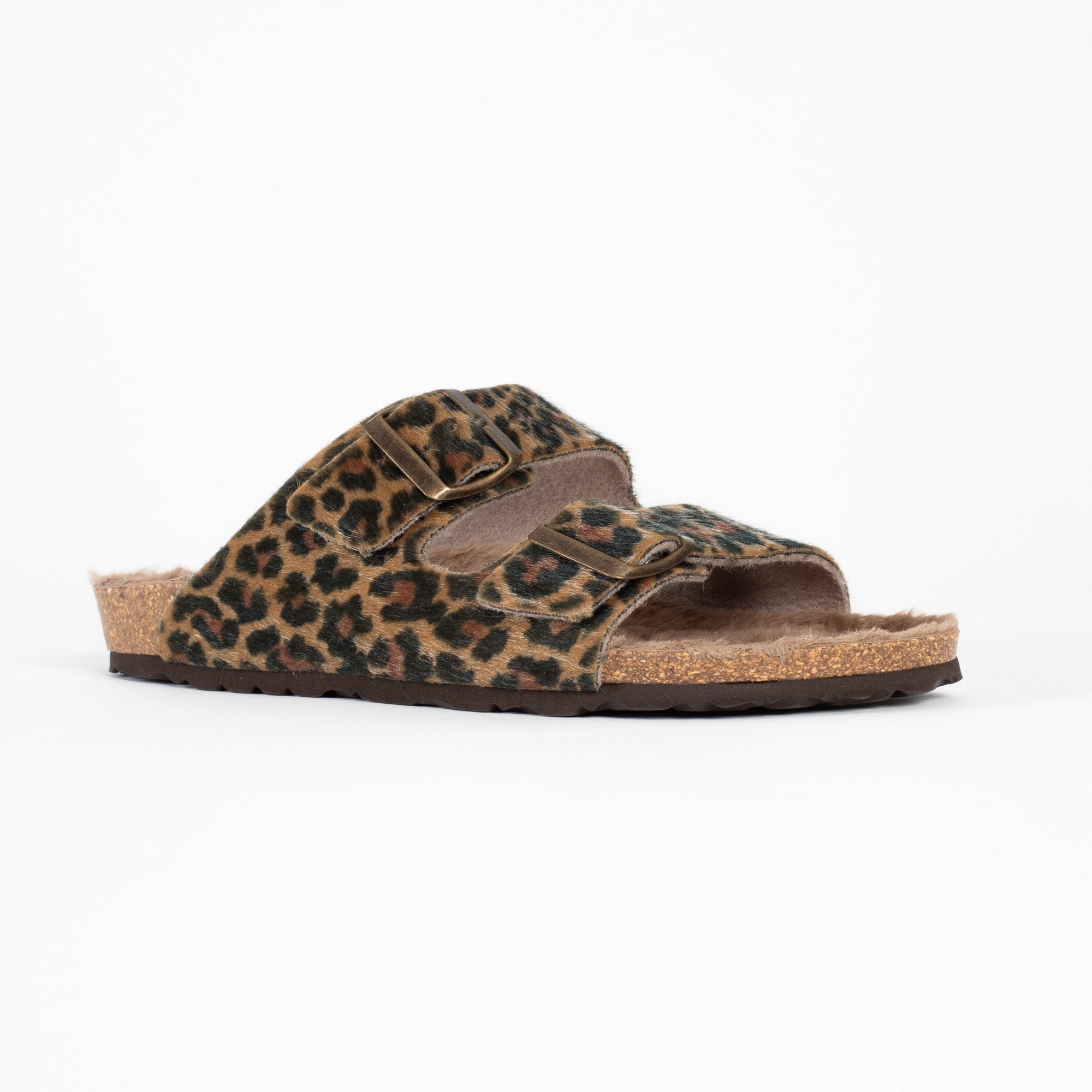 Makaio Leopard 2 Strap Sandals