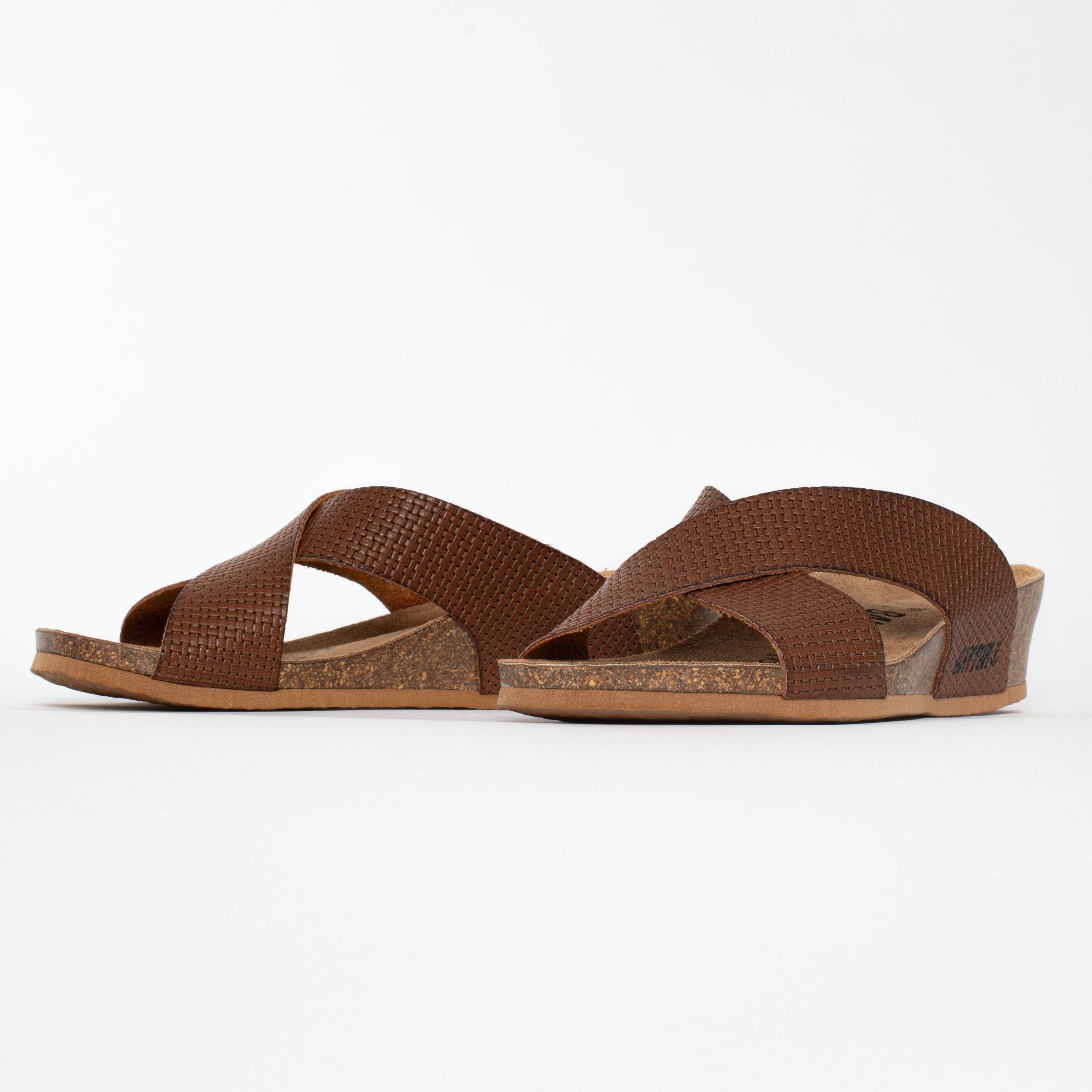 Marta Camel Wedge and Semi-Wedge Sandals