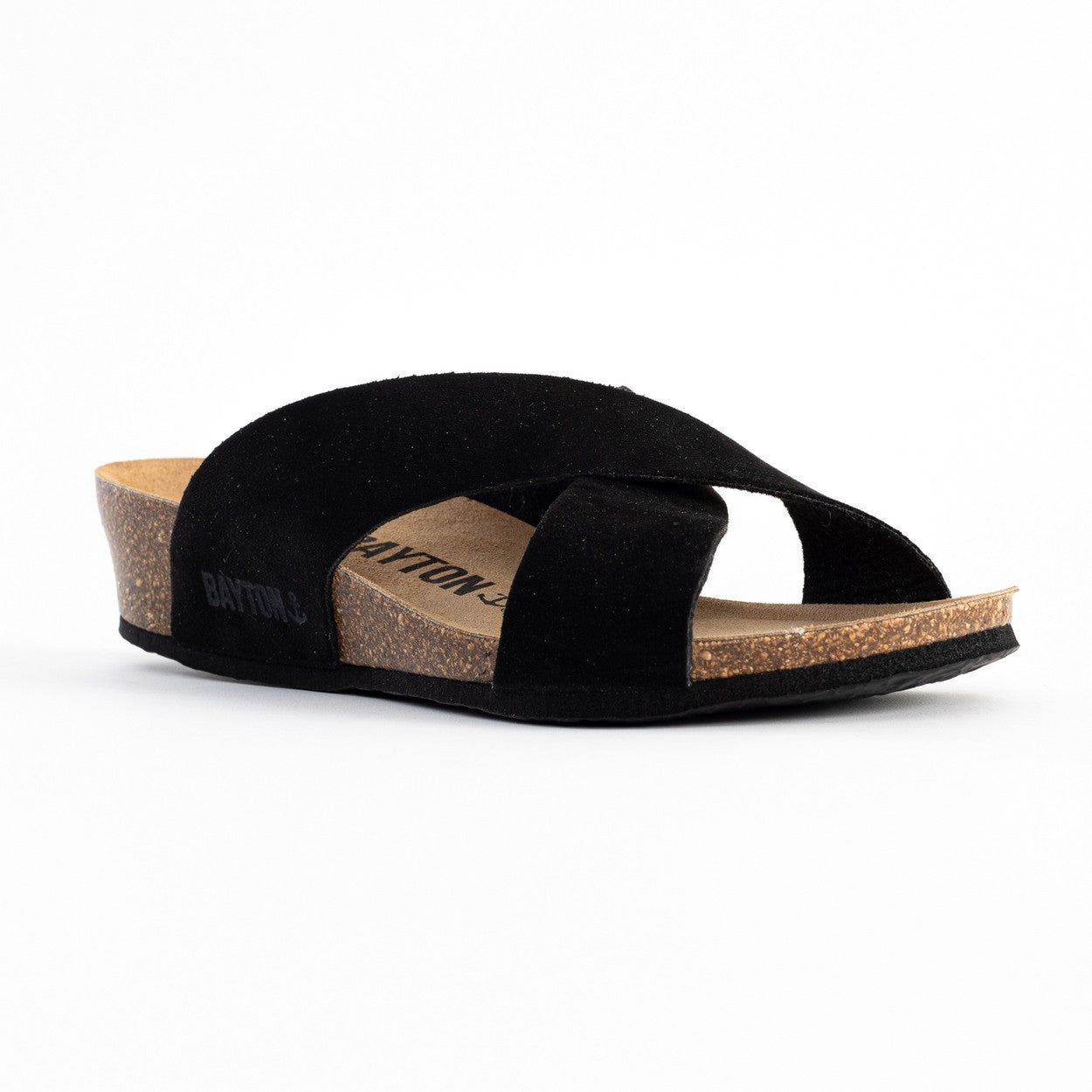 Marta Black Wedge and Semi-Wedge Sandals