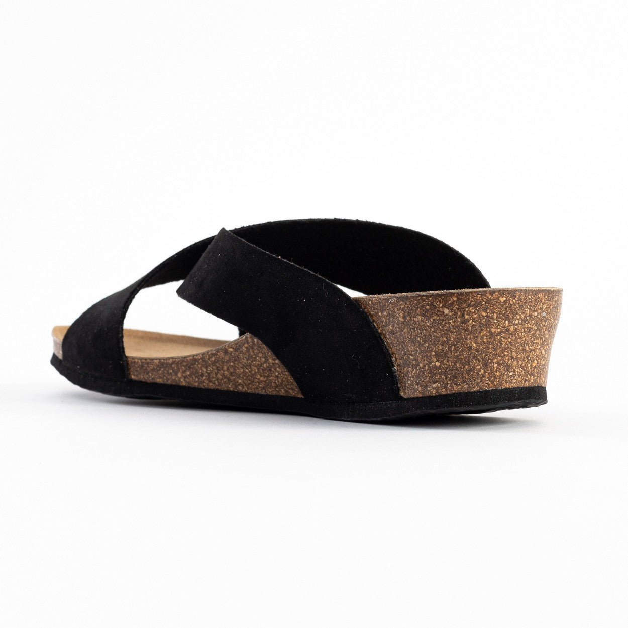 Marta Black Wedge and Semi-Wedge Sandals