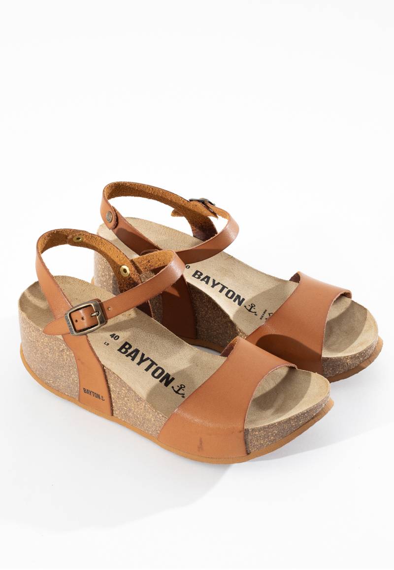 Maya Camel Wedge and Semi-Wedge Sandals