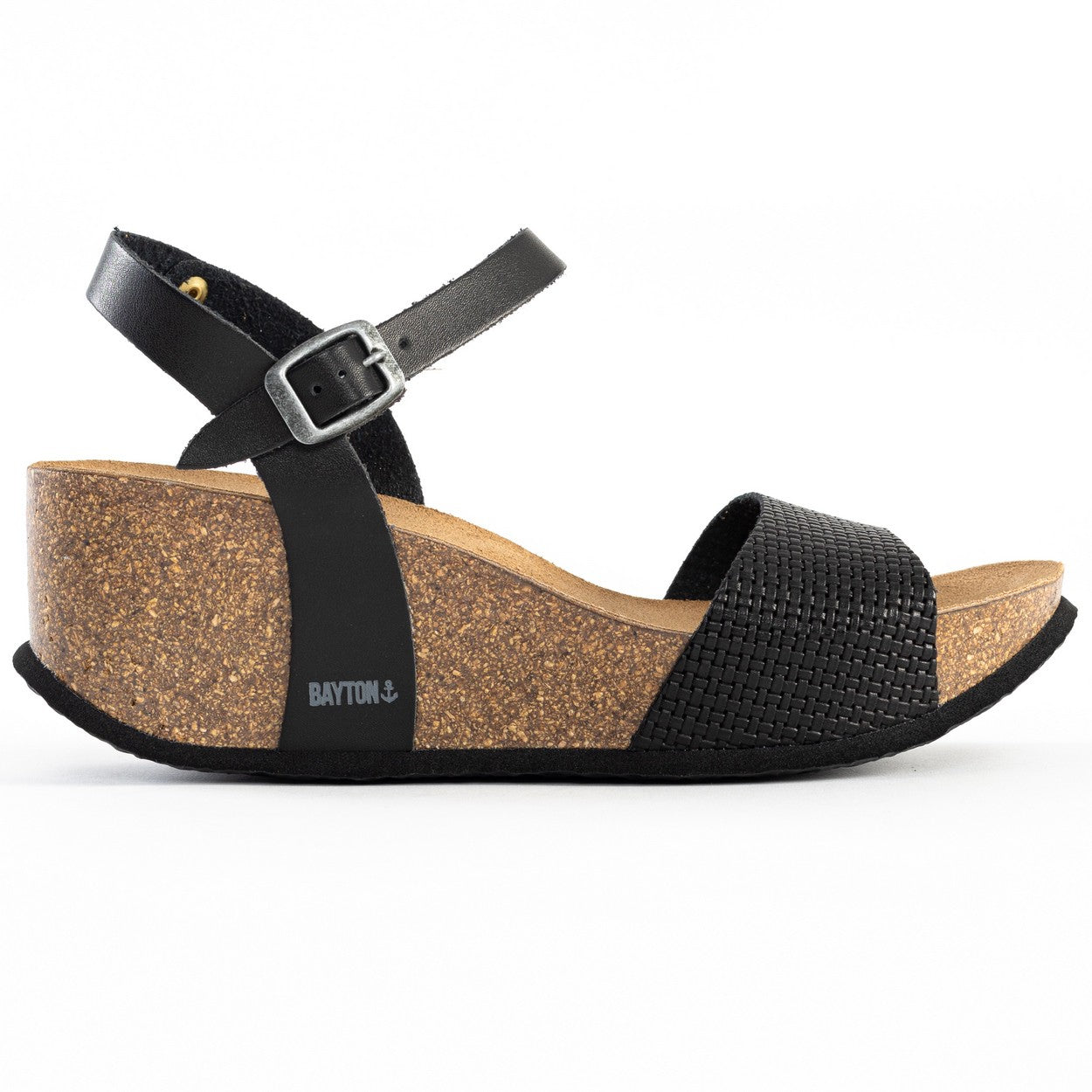 Maya Black Wedge and Semi-Wedge Sandals