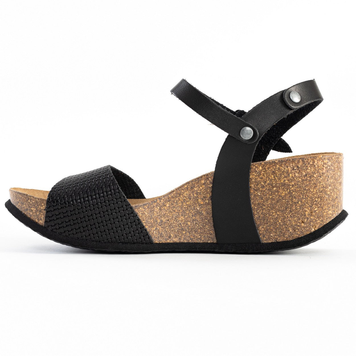 Maya Black Wedge and Semi-Wedge Sandals