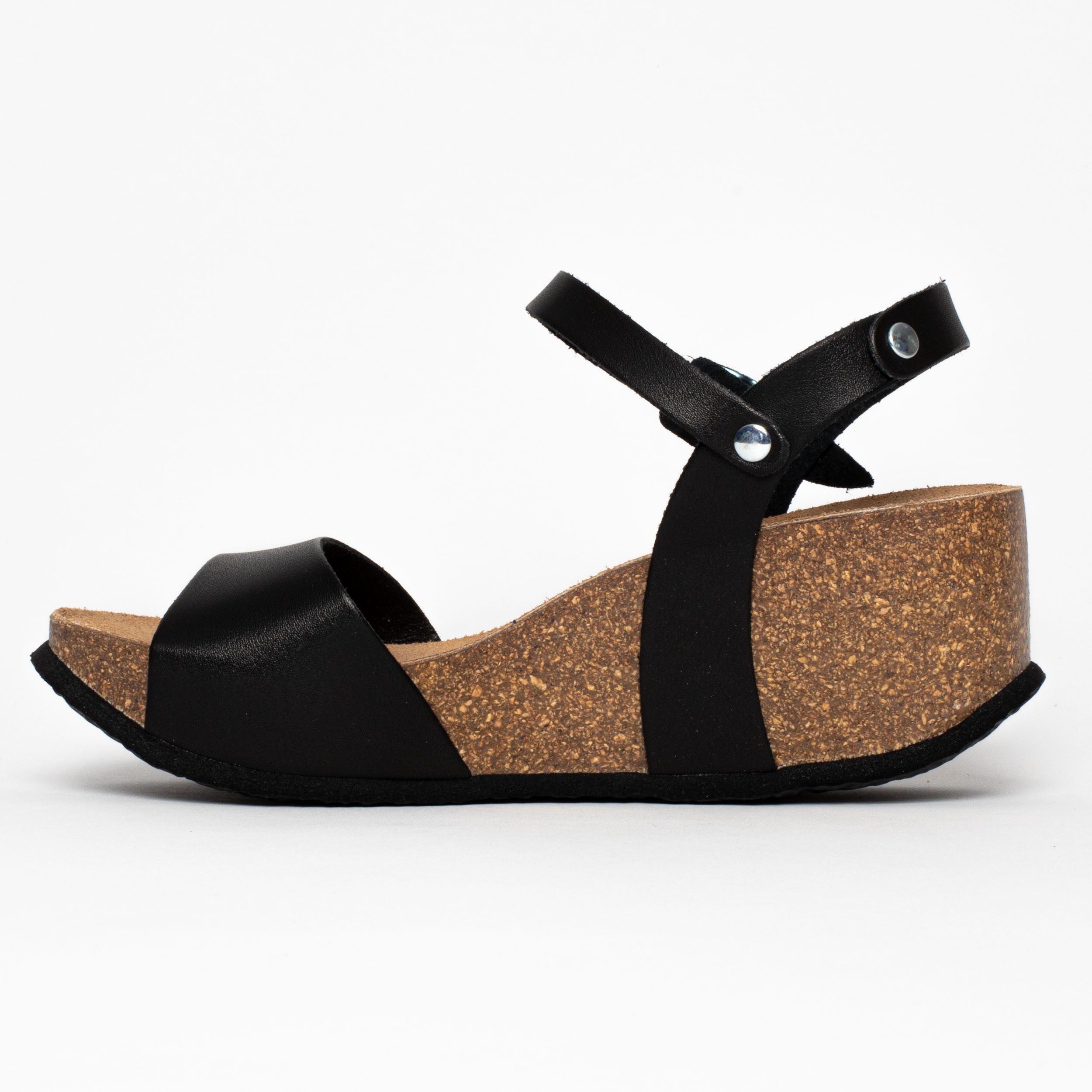 Maya Black Wedge and Semi-Wedge Sandals