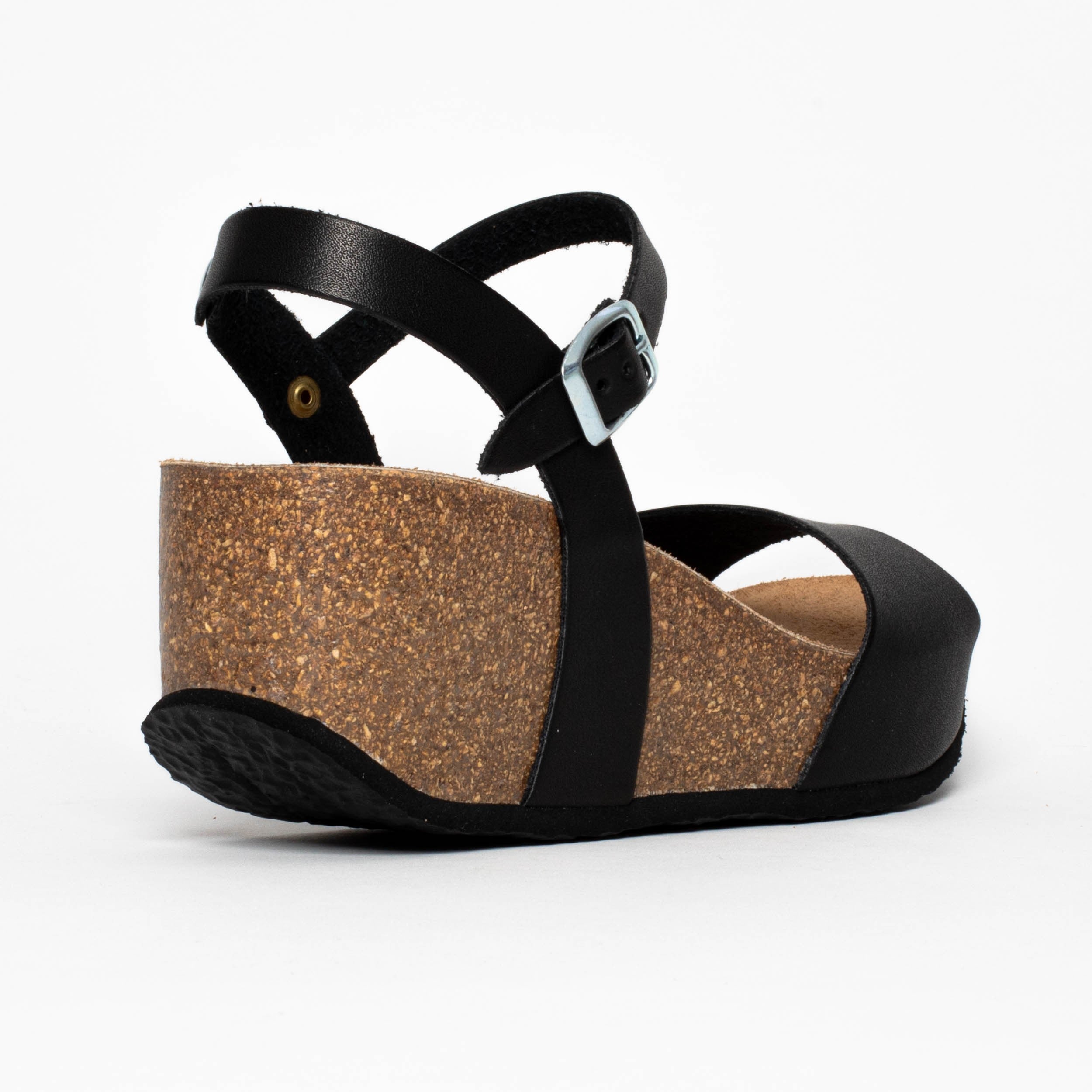 Maya Black Wedge and Semi-Wedge Sandals