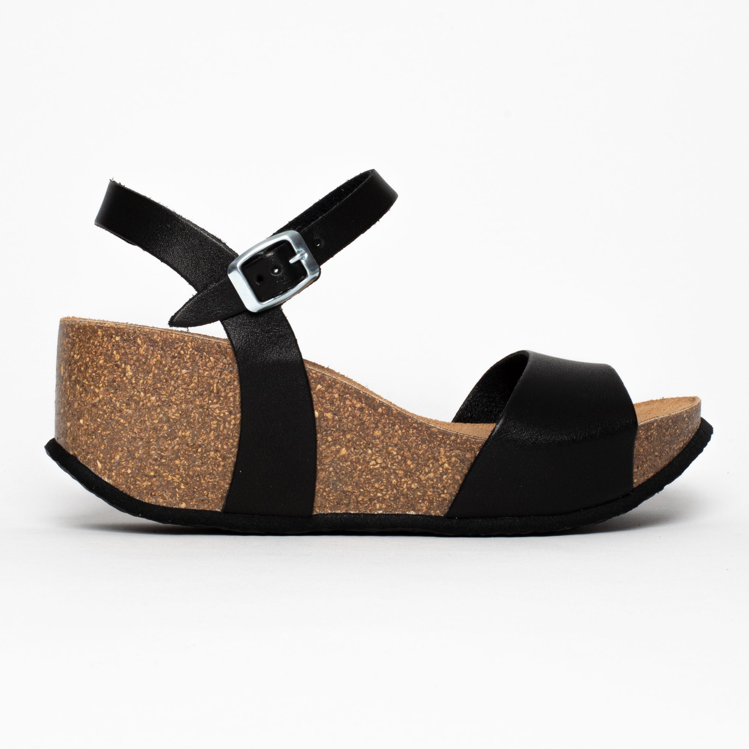 Maya Black Wedge and Semi-Wedge Sandals