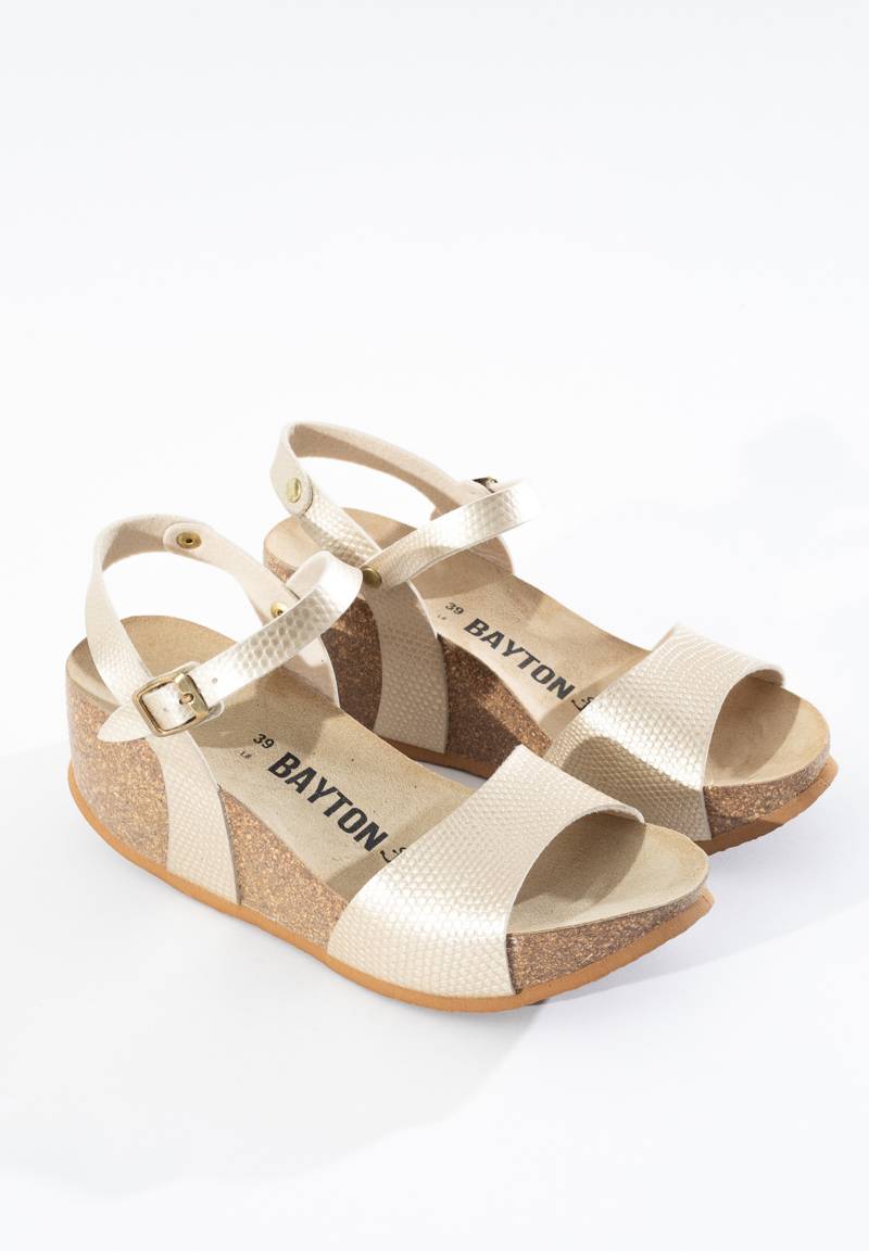 Maya Platinium Wedge and Semi-Wedge Sandals