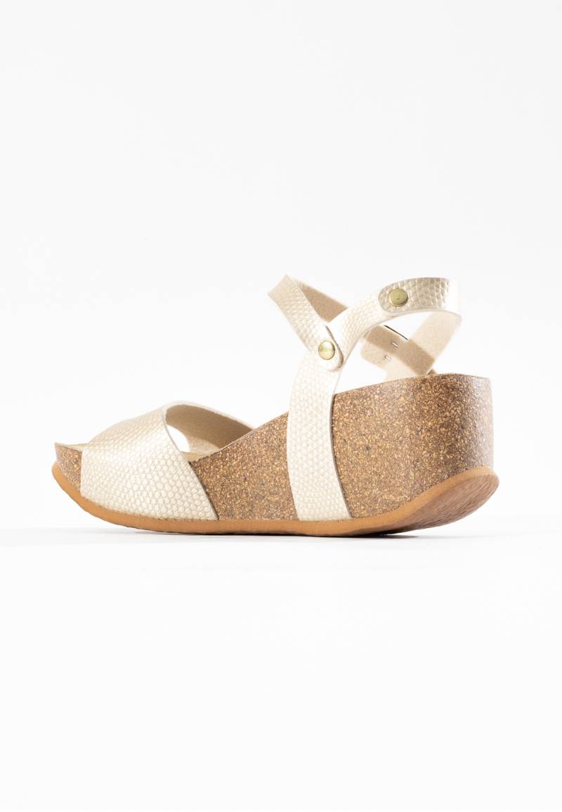 Maya Platinium Wedge and Semi-Wedge Sandals