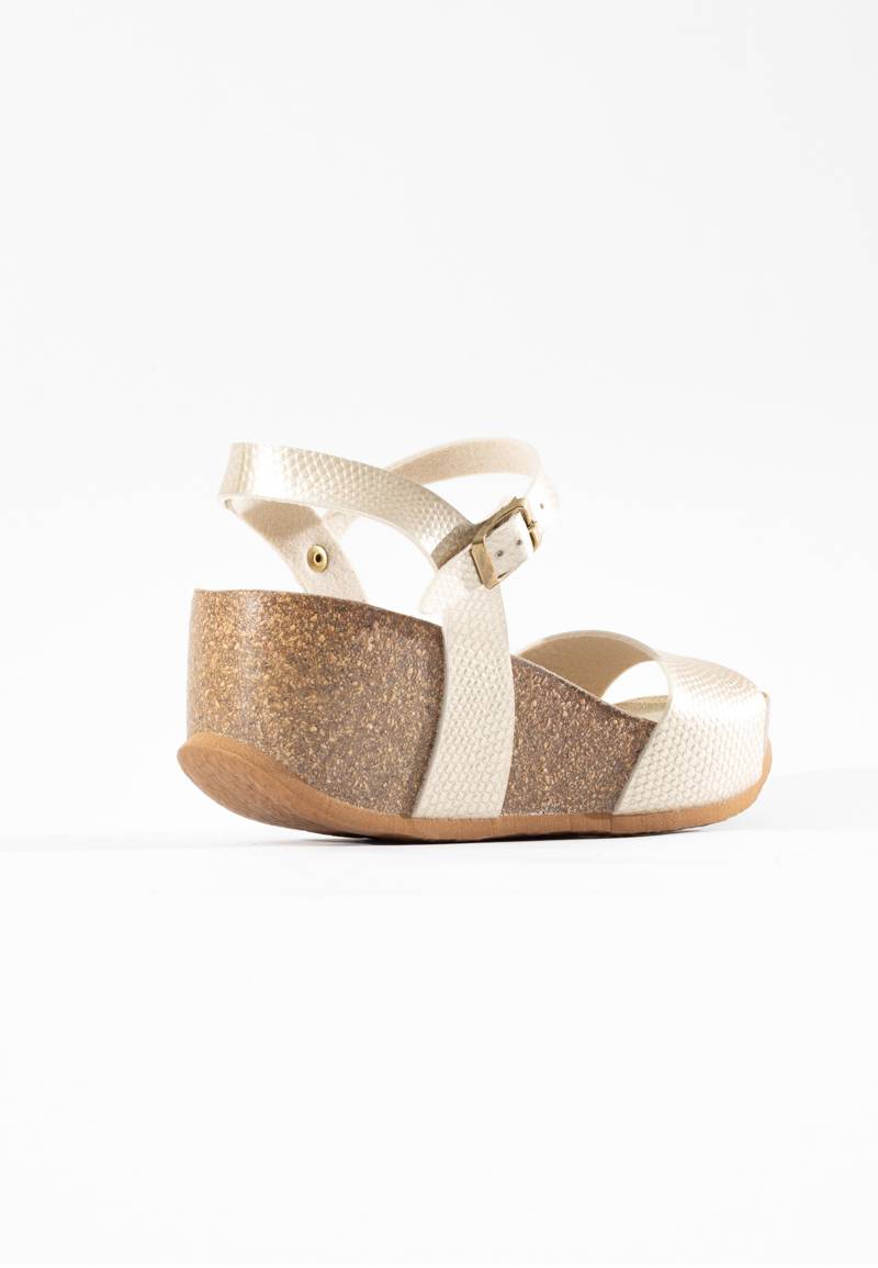 Maya Platinium Wedge and Semi-Wedge Sandals