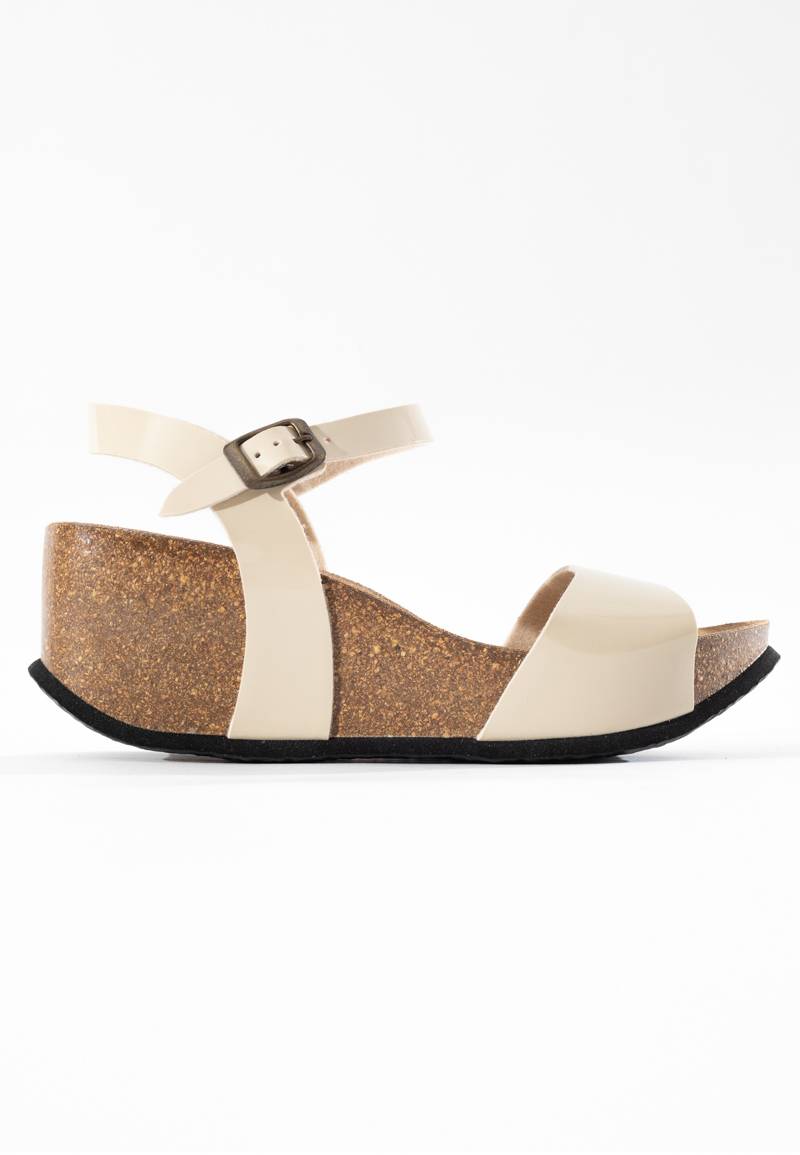 Maya Ivory Wedge and Semi-Wedge Sandals