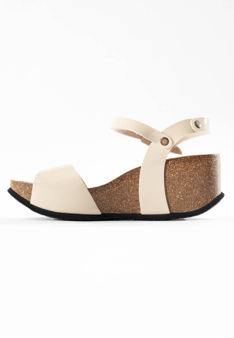 Maya Ivory Wedge and Semi-Wedge Sandals