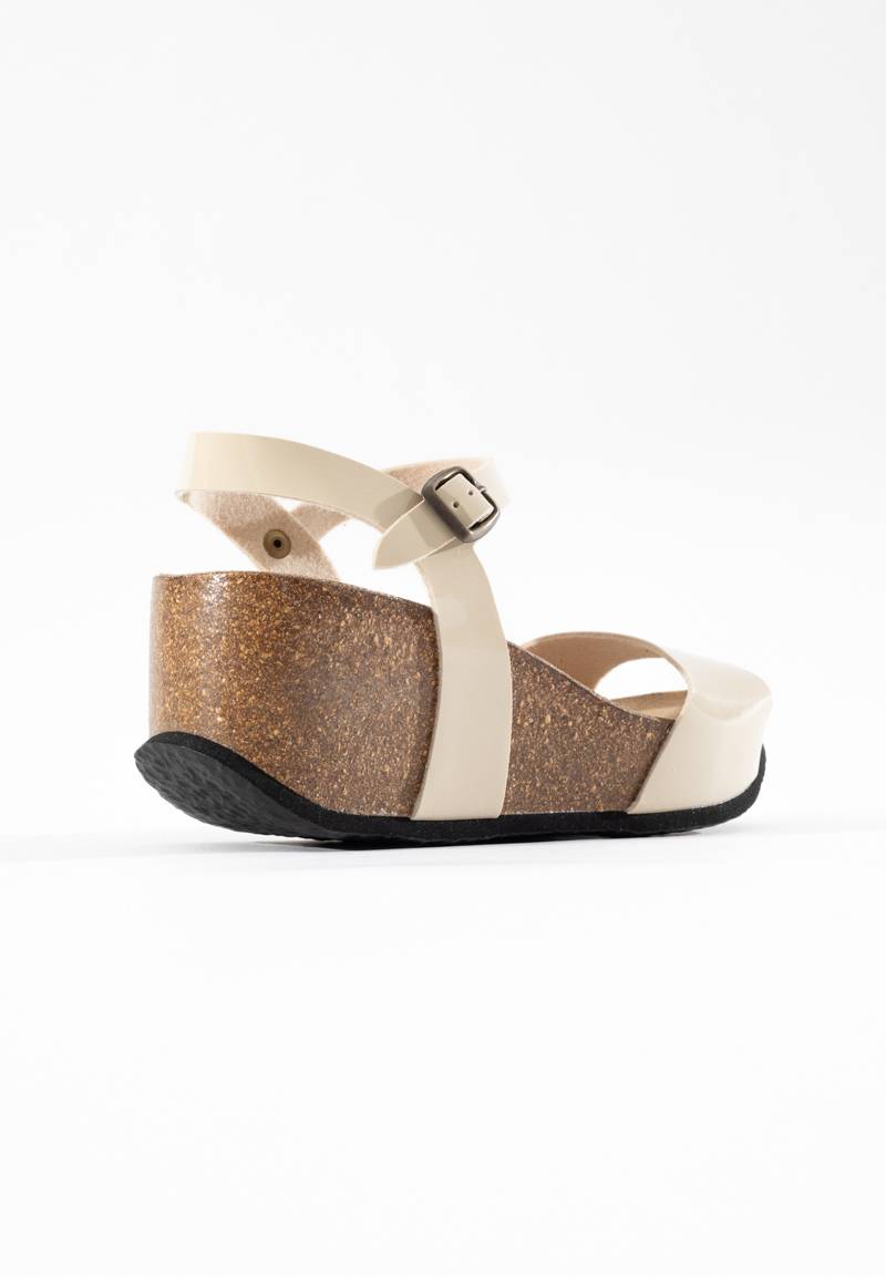 Maya Ivory Wedge and Semi-Wedge Sandals