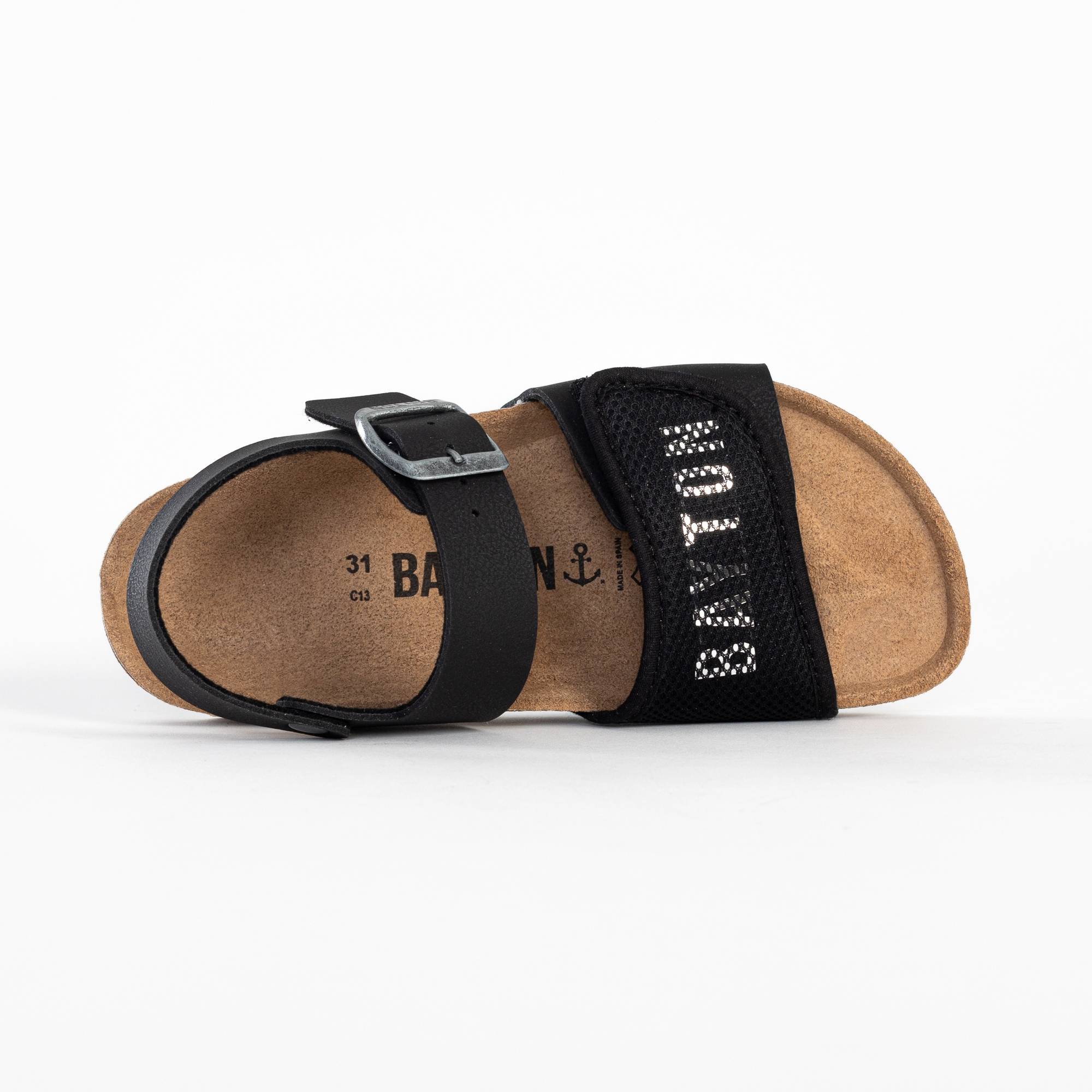 Medici Black Multi-Strap Sandals