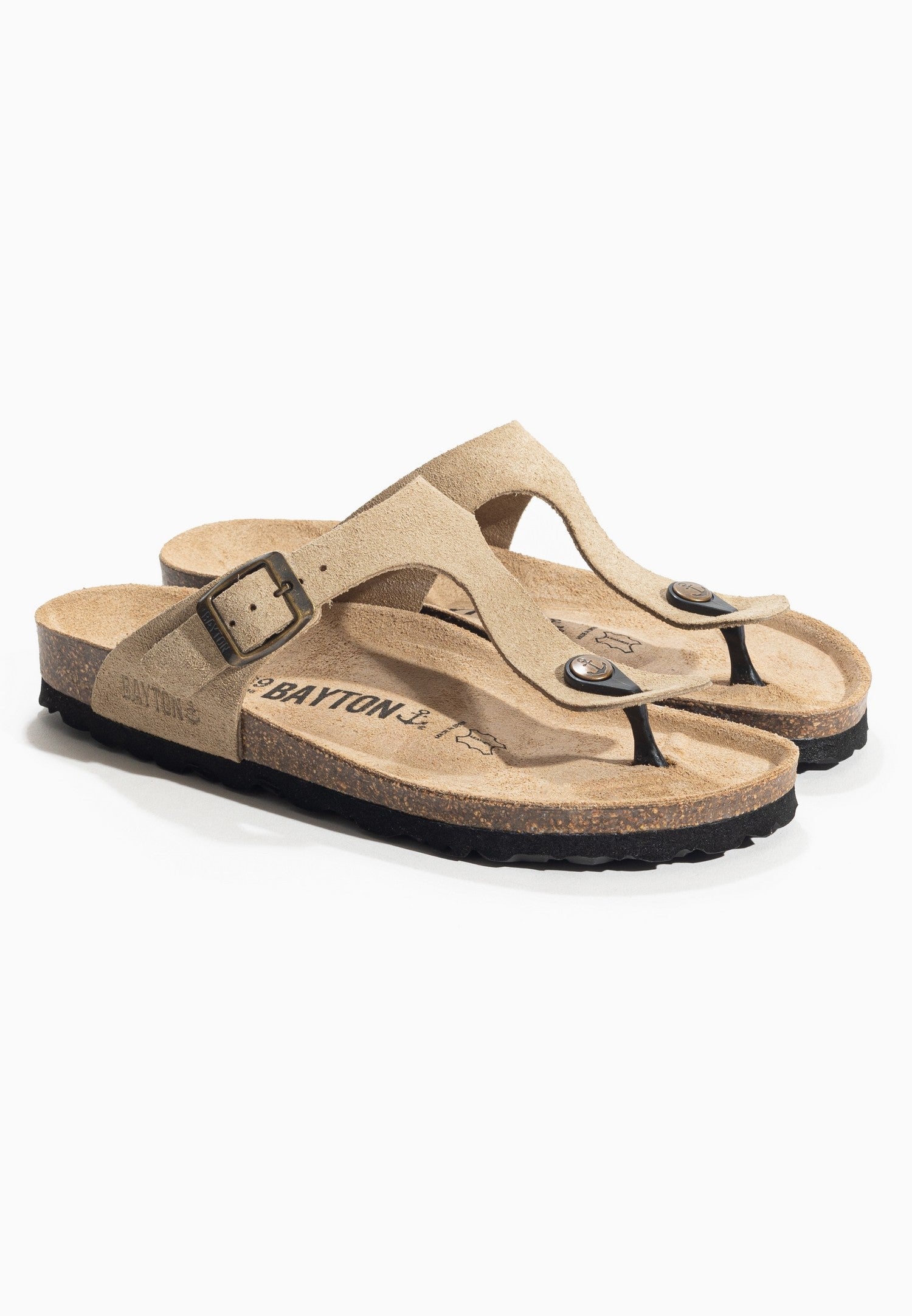 Melia Beige Toe-Strap Sandals