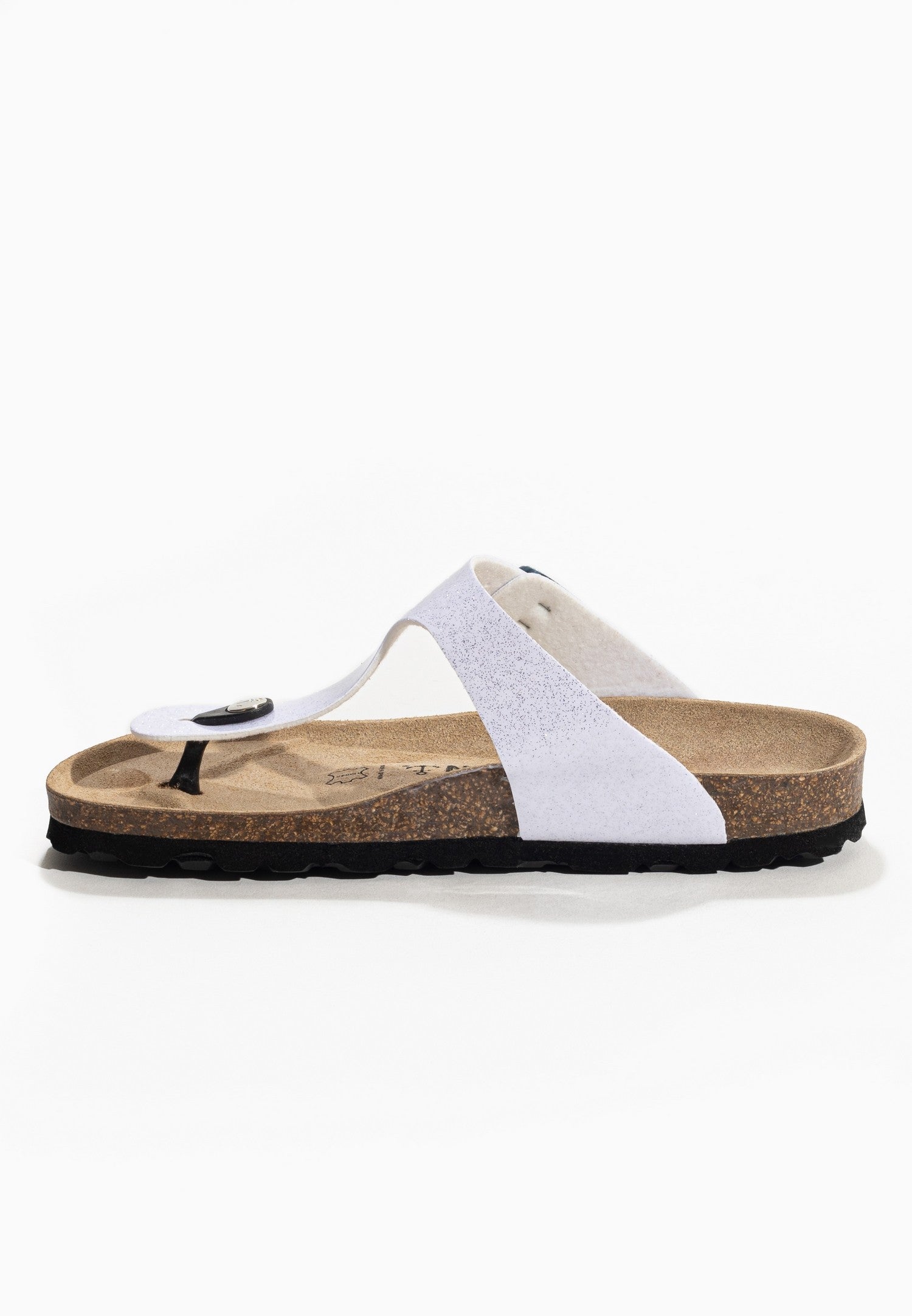 Melia White Toe-Strap Sandals