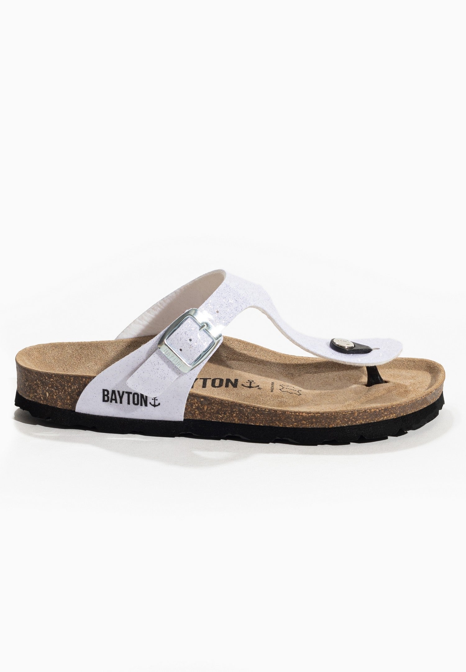 Melia White Toe-Strap Sandals