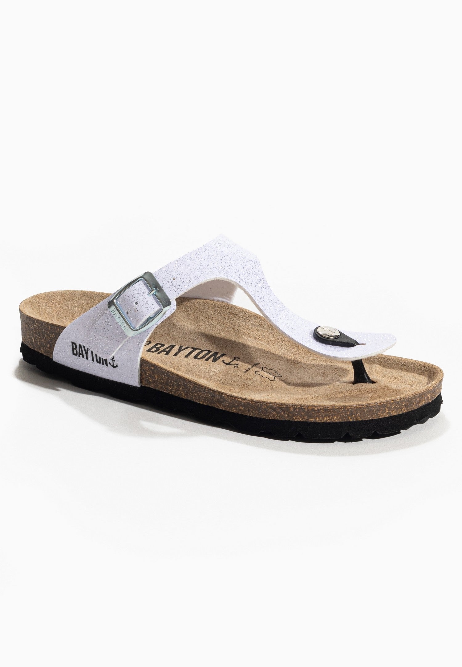 Melia White Toe-Strap Sandals