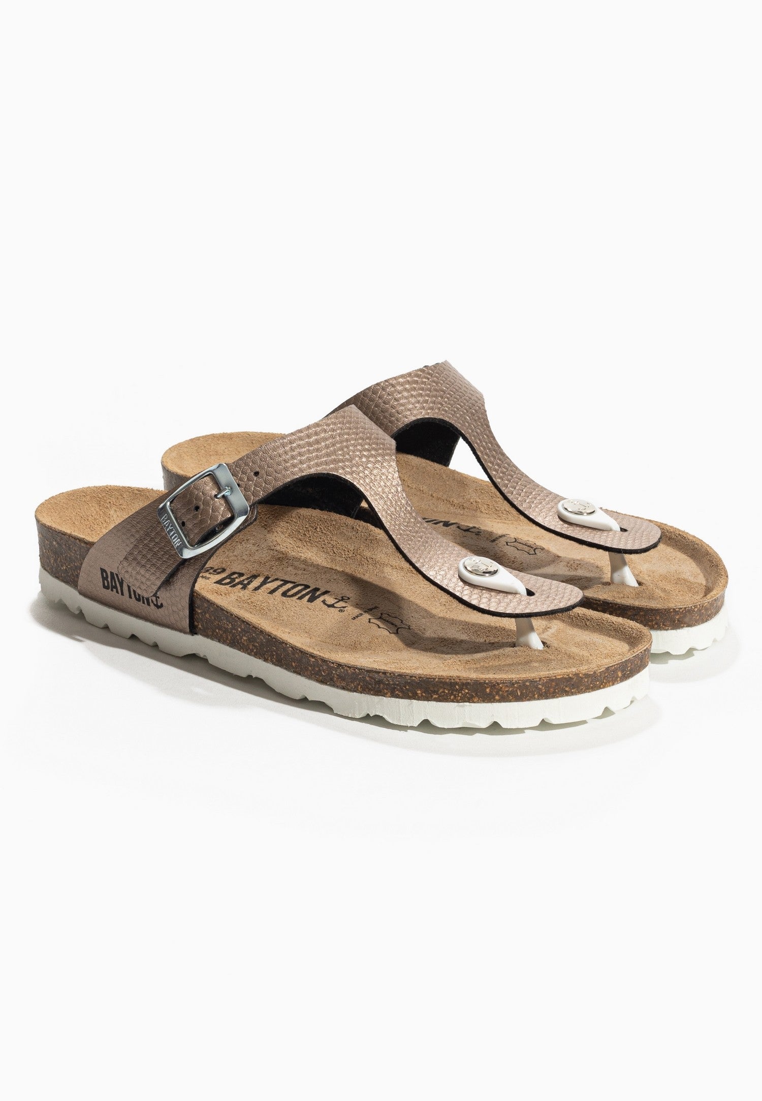 Melia Bronze Toe Post Sandals