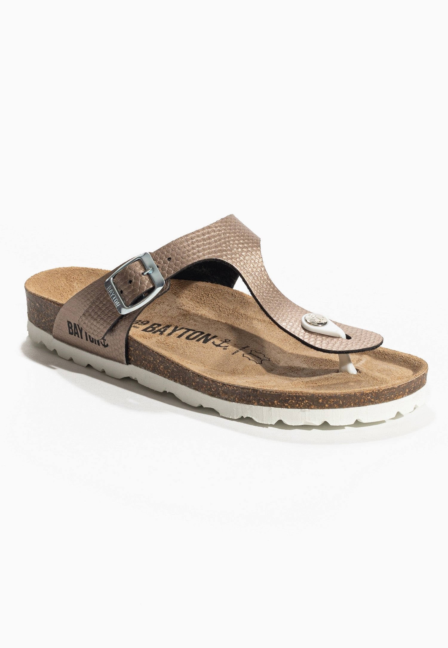 Melia Bronze Toe Post Sandals