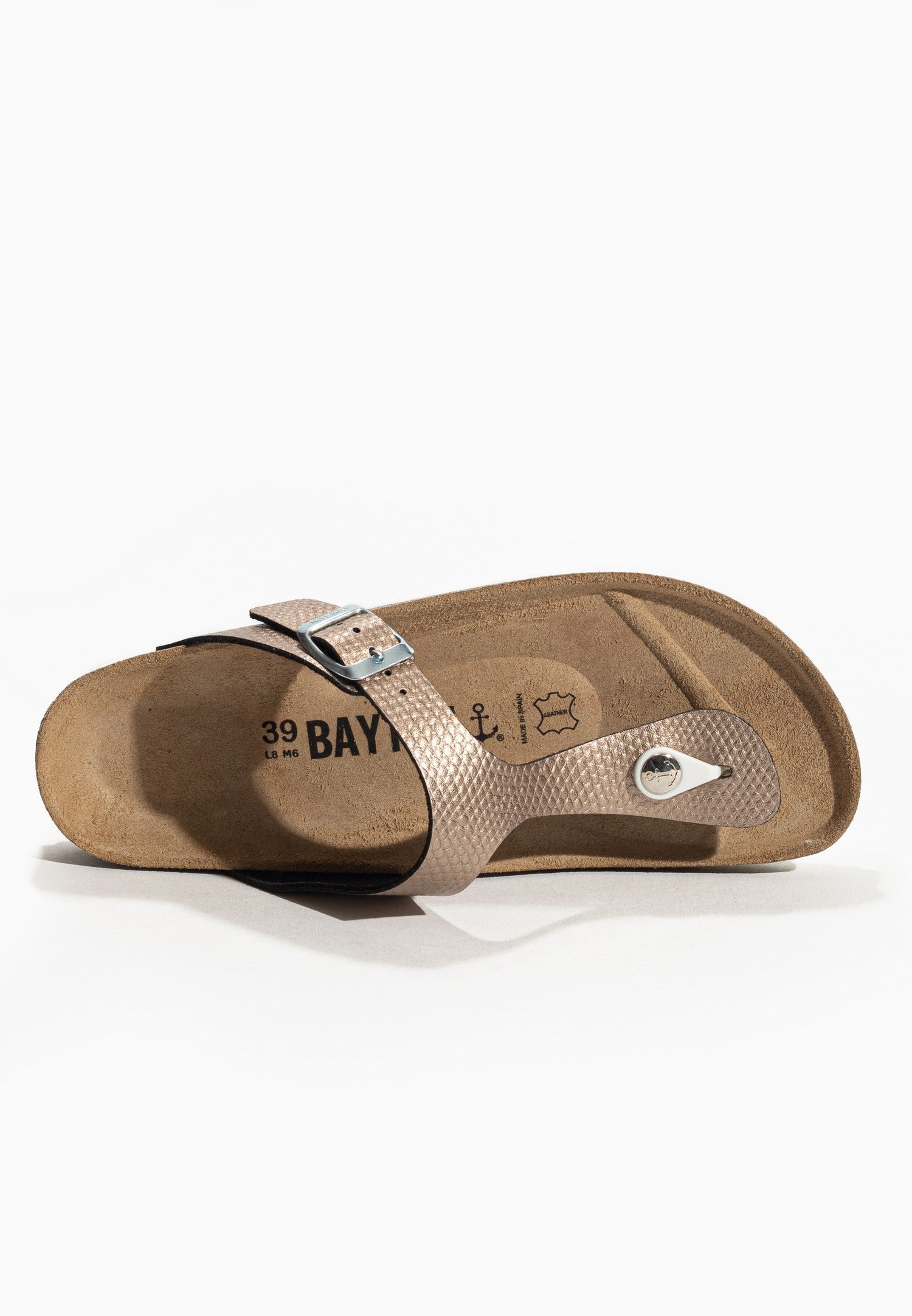 Melia Bronze Toe Post Sandals