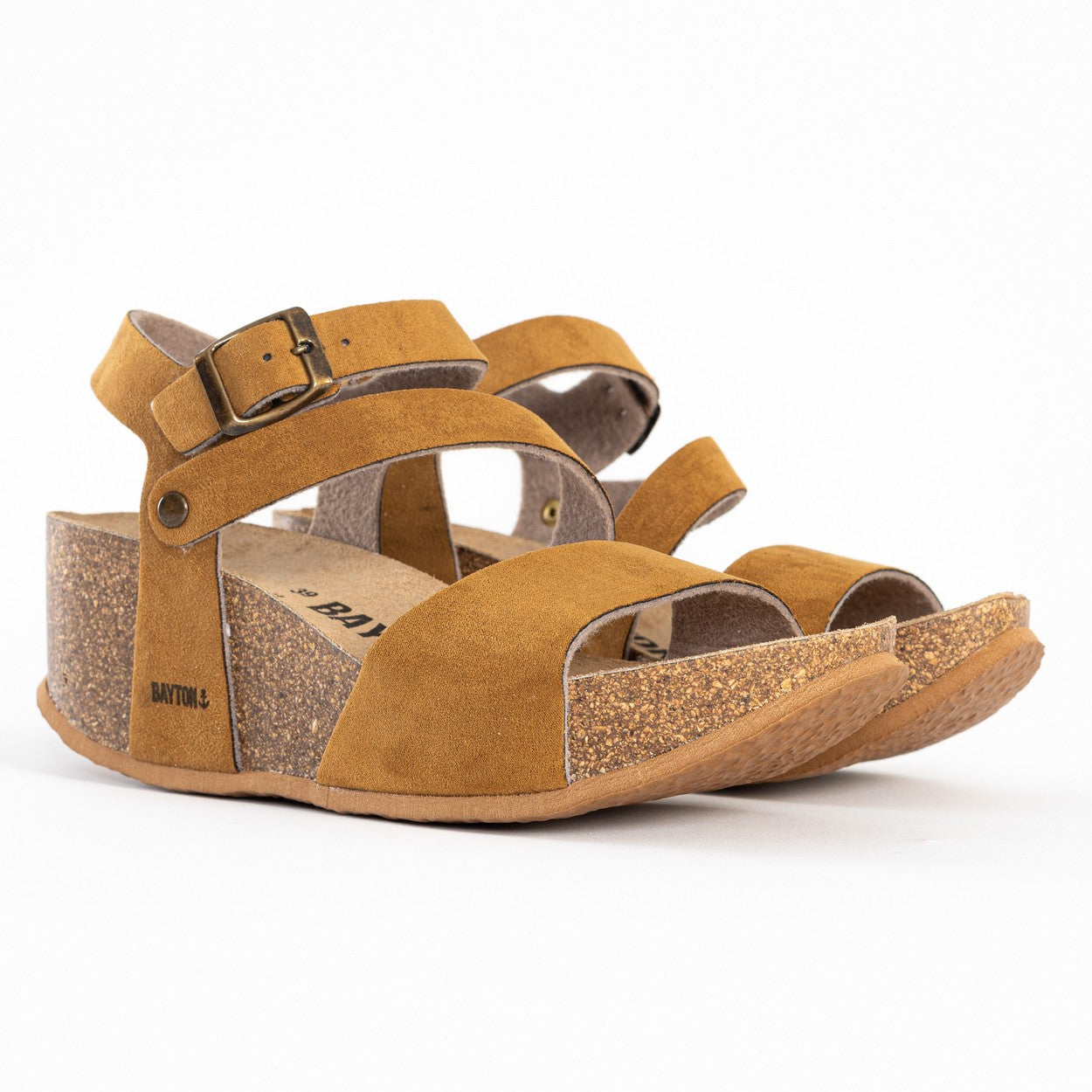 Melilla Tan Wedge and Semi-Wedge Sandals