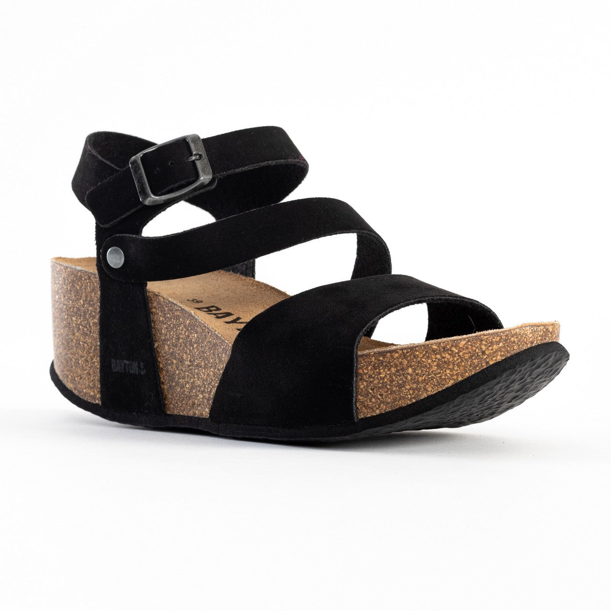 Melilla Black Wedge and Semi-Wedge Sandals