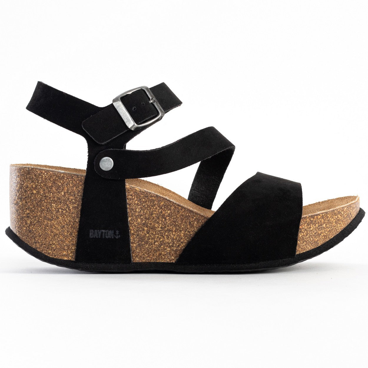 Melilla Black Wedge and Semi-Wedge Sandals