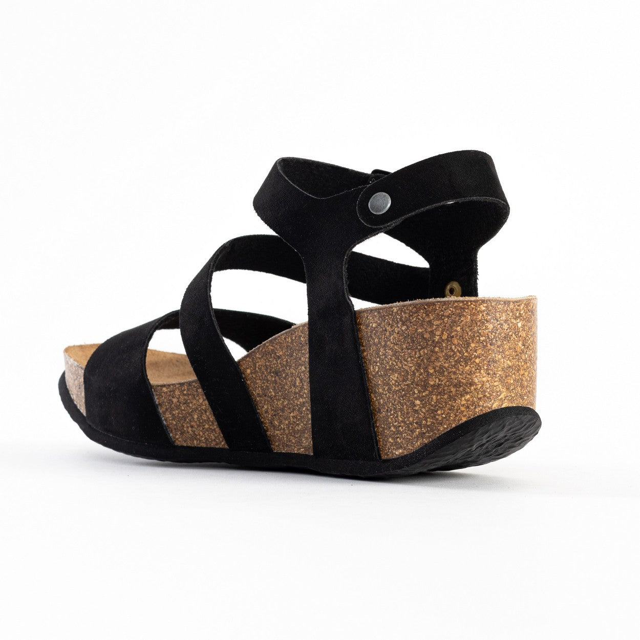 Melilla Black Wedge and Semi-Wedge Sandals