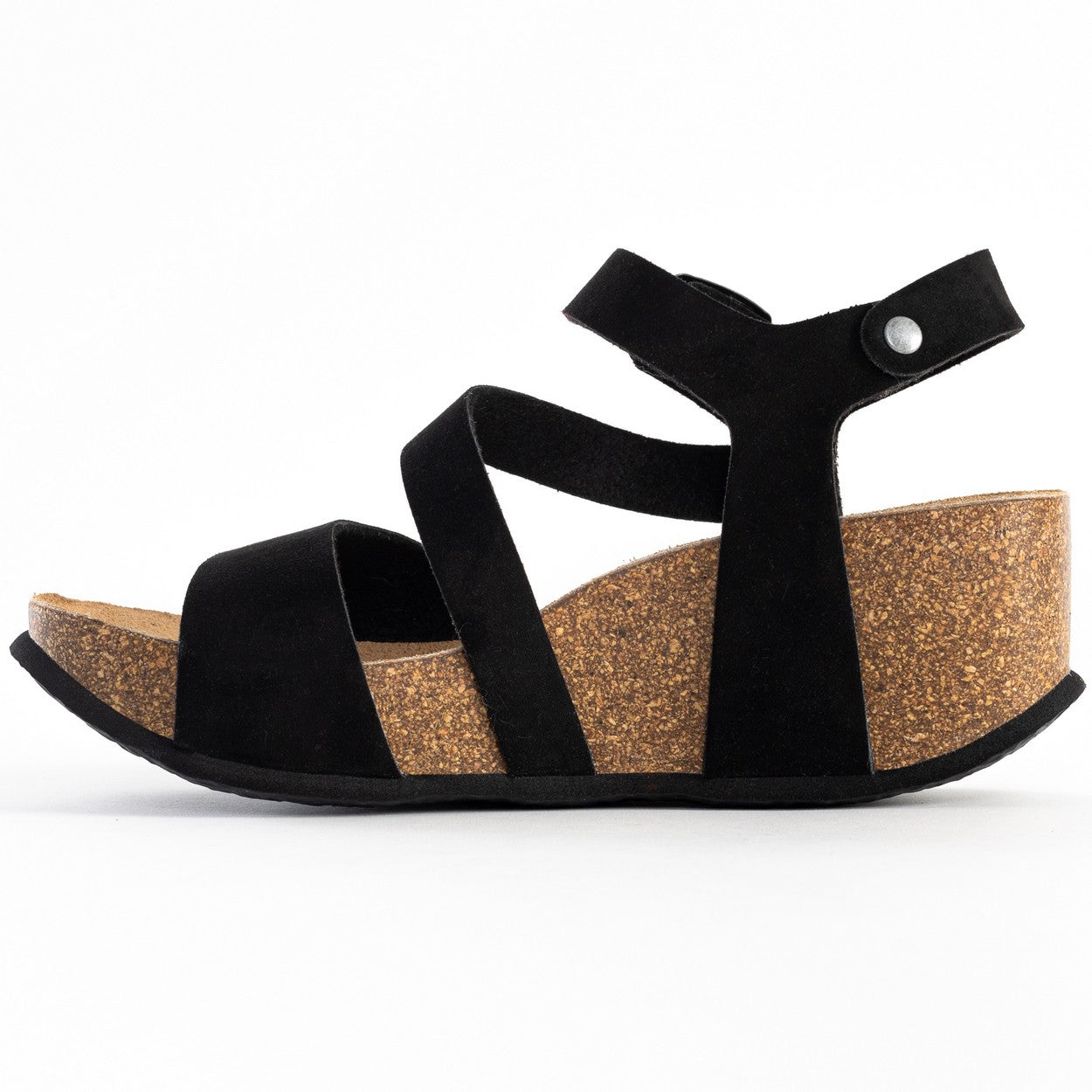 Melilla Black Wedge and Semi-Wedge Sandals