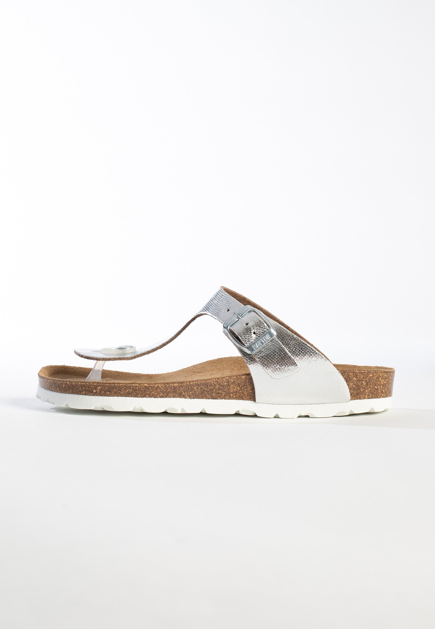 Silver Mercury Toe-Thong Sandals