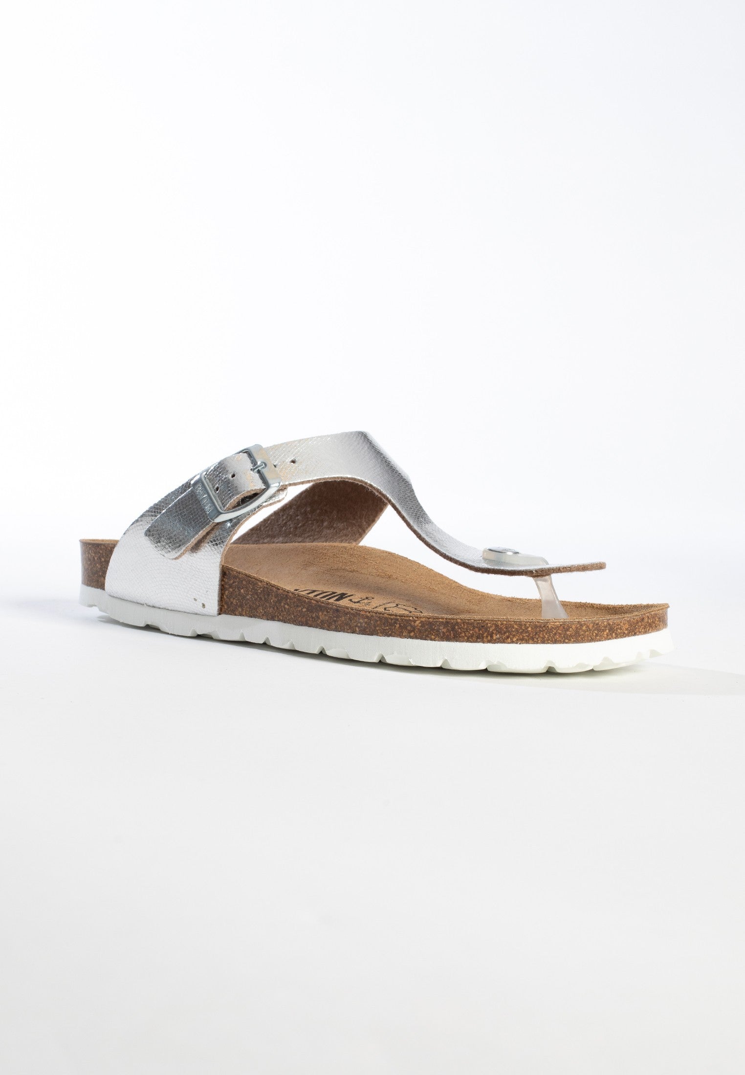 Silver Mercury Toe-Thong Sandals