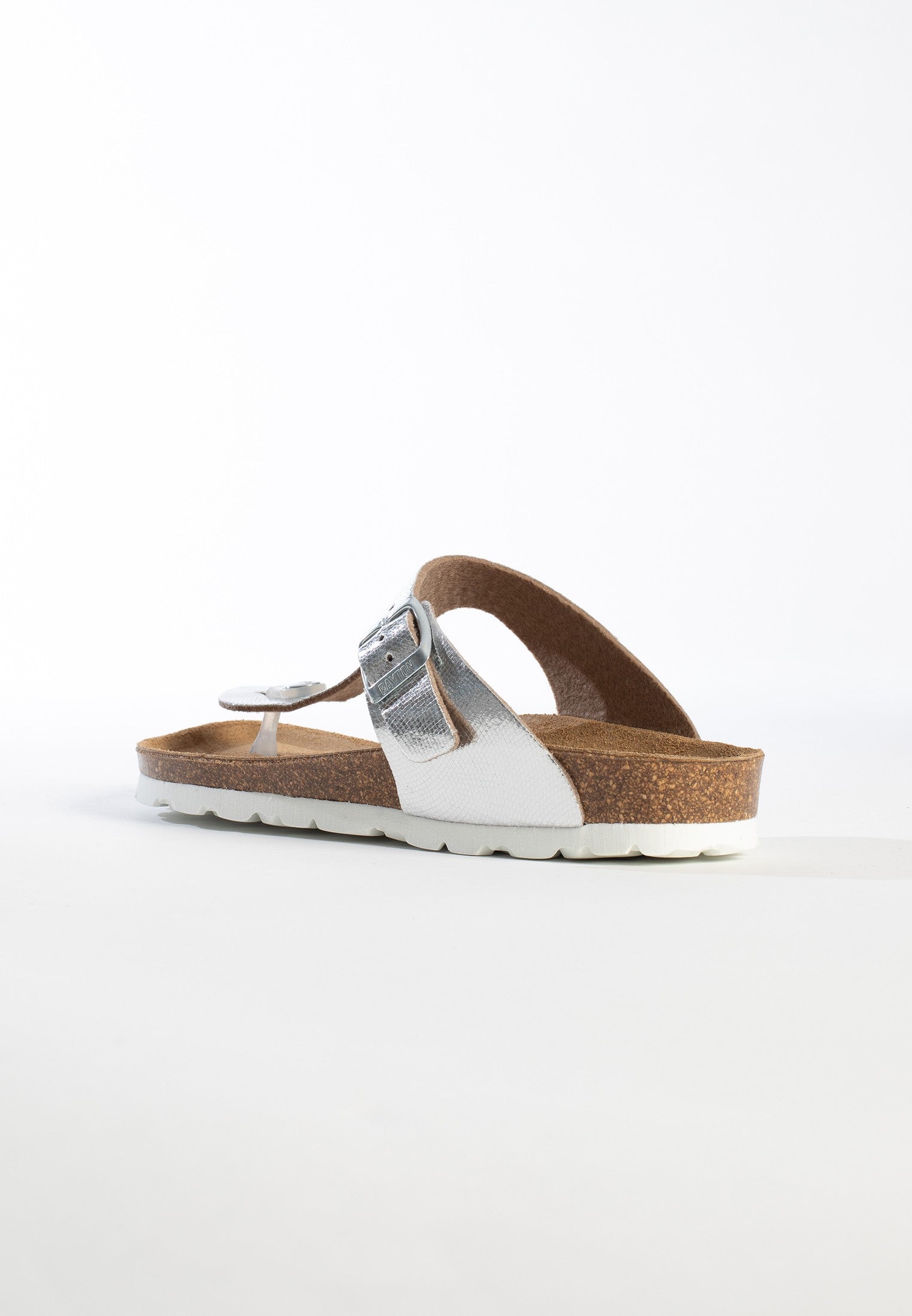 Silver Mercury Toe-Thong Sandals