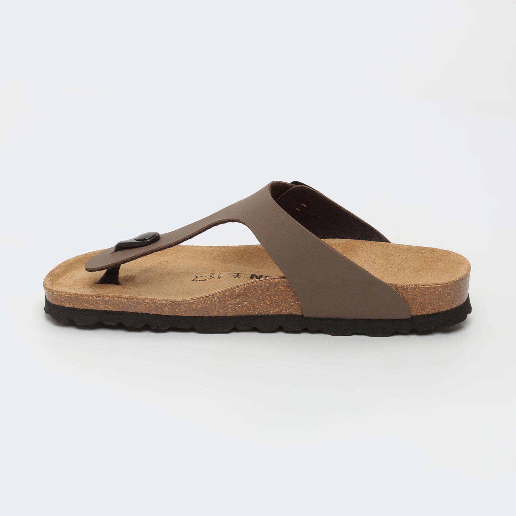 Brown Mercury Toe-Strap Sandals