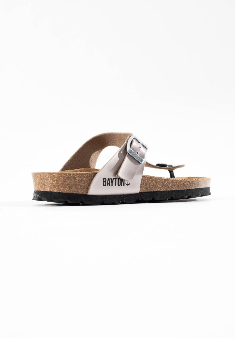 Taupe Mercure Toe-Strap Sandals