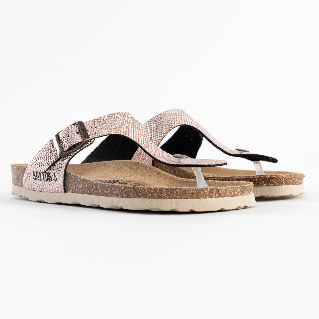 Brown Mercury Toe-Strap Sandals