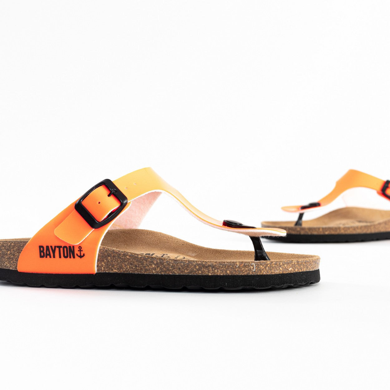 Orange Mercury Toe-Strap Sandals